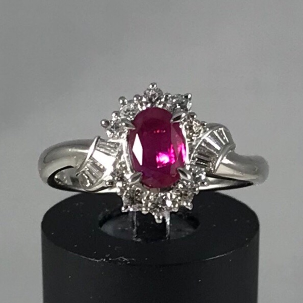 1.13 ctw Ruby & Diamond Ring in Platinum
